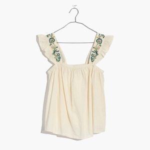 Madewell Embroidered Swing Top